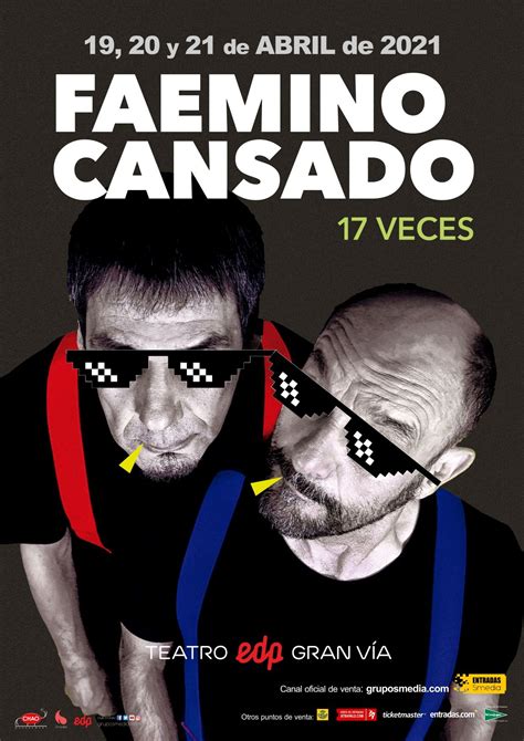 faemino y cansado cartagena|FAEMINO Y CANSADO presentan: ’17 VECES’